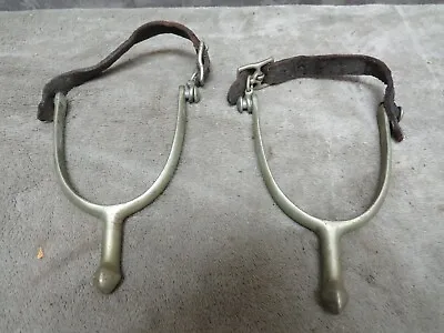 Vintage Early Cavalry Spur Pair US Military Marked A.B. August Buermann • $165.75