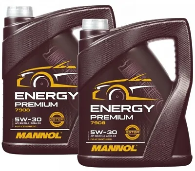 2x 5L Energy Premium 5W30 Car Engine Motor Oil Fully Synthetic C3 Dexos2 Mannol  • £33.65