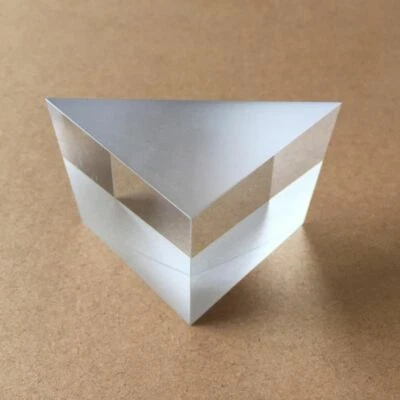 $39.94 • Buy 50mm Optical Prism Crystal Glass Triangular Mirror Bevel Right Angle Reflective 