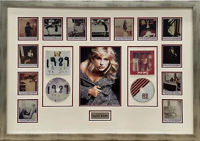 TAYLOR SWIFT Eras Tour Signed Photo 8x12 + 1989 & RED CDs + Photo FRAMED COA • $1195