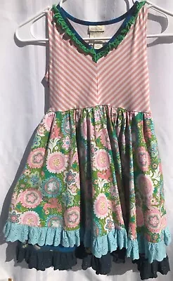 Matilda Jane It’s A Wonderful Parade Cake Walk Tank Dress Sz 8 VGUC Read Notes • £18.10