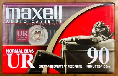 Maxell UR 90 Minute Blank Audio Cassette Tapes Normal Bias Lot 7 New Sealed • $15