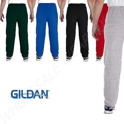 Gildan Mens Sweatpants 8 Oz Heavy Blend 50/50 S-2XL M-G182 18200 • $10.79