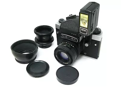 Kiev 60 TTL SLR 6x6 Medium Format Camera With 80mm F2.8 & 250mm F5.6 Lens • £349