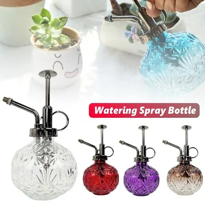 £6.99 • Buy Glass Retro Watering Pot Spray Bottle Can Mister Garden Plant Flower Gardening