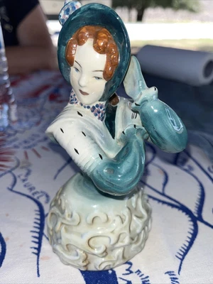 $12.99 • Buy Vintage Goldscheider Fine China Porcelain Lady Bust Figurine 6” Tall, Made USA