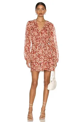 $65 • Buy MinkPink Red Floral Dover Mini Dress Size M