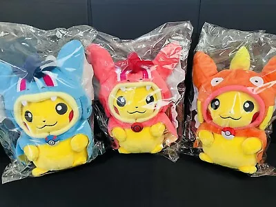 2015 Japan Pokemon Center Original Poncho Pikachu Plush Doll 3 Gyarados Magikarp • $400