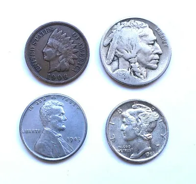 ✯ Mini Collection Of Collectible US Coins ✯ Includes Silver! Old US Coin Lot ✯ • $8.99