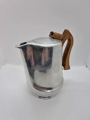 £9.50 • Buy Vintage Mid Century Picquot Ware J6 Coffee Pot With Wooden Handle