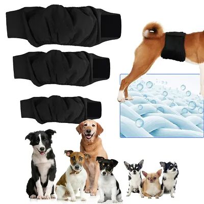 £4.19 • Buy S-XL Male Dog Puppy Pet Nappy Diapers Belly Wrap Band Sanitary Pant Underpant