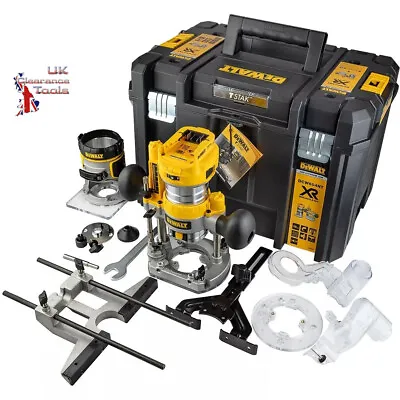 £302 • Buy Dewalt DCW604NT 18V XR Brushless 1/4'' Router Kit With Fixed And Plunge Bases