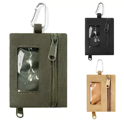 Tactical Coin Wallet Men's ID Card Holder Military Credit Cards Organizer Pack • $5.99