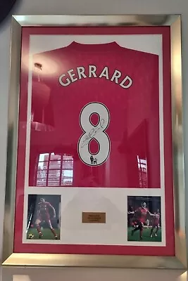 £87 • Buy Steven Gerrard Shirt Liverpool No.8: Signed, Authenticated & Framed