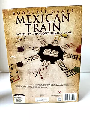 Cardinal Mexican Train Dominoes Double 12 Bookcase Game Unused • $24.99