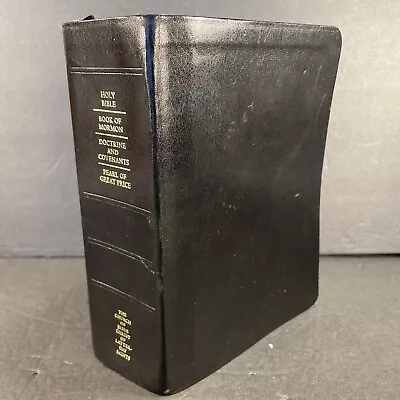 LDS Quad Holy Bible Book Of Mormon Doctrine Covenants Pearl Great Price Indexed • $44.95