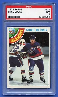 1978 Mike Bossy Rookie Psa 7 Nm Topps New York Islanders Razor Sharp (#115) Rzc • $114.95