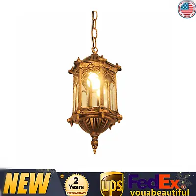 $32.30 • Buy Vintage Ceiling Lamp Glass Pendant Light Room Waterproof Outdoor Hanging Lamp