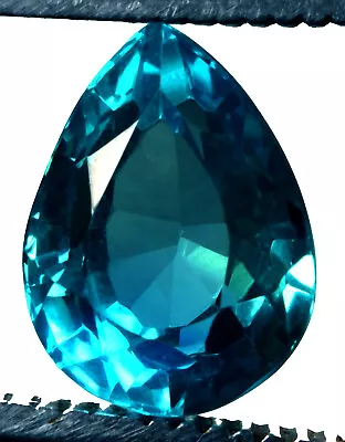 11.95 Cts. Natural Bi-Color Montana Sapphire Pear Shape Certified Gemstone • $14.20