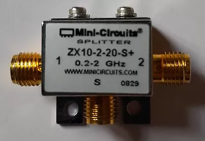 Mini-Circuits ZX10-2-20-S+ 2-Way Power Splitter 0.2-2GHz New • $27.50