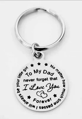 To My DAD Never Forget I Love You Keychain • $8.51