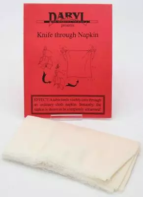 Knife Through Napkin By Daryl Magic Trick • $14.99