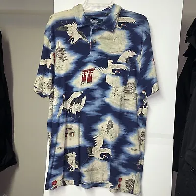 Polo Ralph Lauren Japan Crane Temple Polo Shirt Sz Xl Nwt • $170