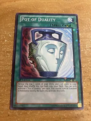 🔥 Yugioh Pot Of Duality BP01-EN046 STARFOIL RARE 1ST EDITION NEAR MINT • $6.99