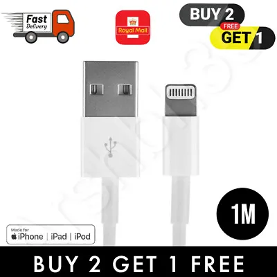 £2.95 • Buy Heavy Duty USB Charger For Apple IPhone 13 12 11 X XS 6 5 7 8 Data Lead Cable 1m