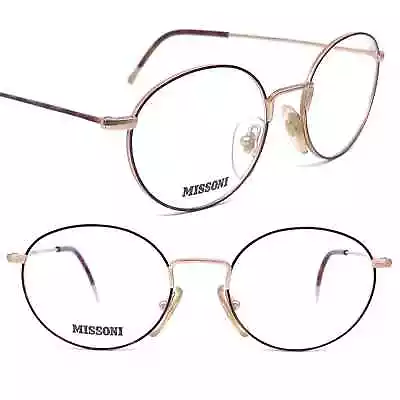 Missoni M370 Minimal Ultra Light Oval Matt Gold Glasses NOS 80s Italy • $185
