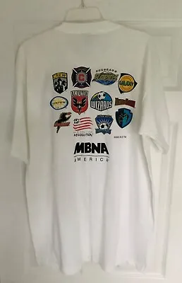 Vintage Y2K Major League Soccer MLS 2001 Team Logos T-Shirt - Size XL - NWT • $39.99