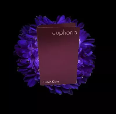 Calvin Klein Euphoria EDP 1.2ml SP Sample Amber Floral Black Orchid Violet Cream • $13.99