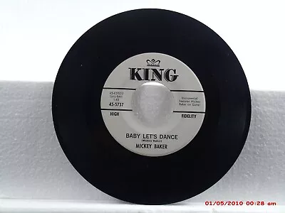 Mickey Baker -(45)- White Label Promo - Baby Let's Dance / Oh Yeah Ah Ah- 1963 • $34.99