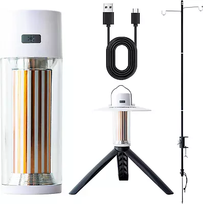 LED Camping Lantern USB Rechargeable Upgrade Telescopic Rod Waterproof Tent Lig • $20.99