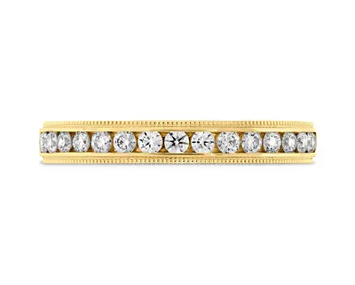 Eterne Milgrain Diamond Band .26-.32 Ctw IJ VS-SI 18k Yellow Gold Size 6.5 • $1000