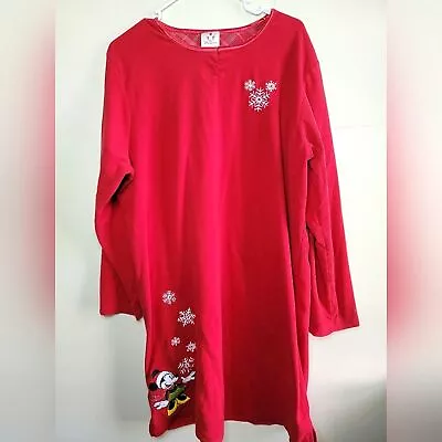 Women's Vintage Disney Store Minnie Mouse Embroidered Nightgown Size XL • £8.91