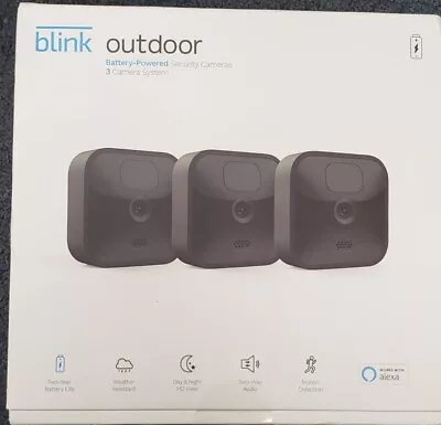 NEW Blink Outdoor 3rd Generation Security Camera System - 3 Camera Kit • $149.99