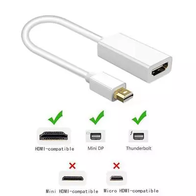 DisplayPort Thunderbolt To HDMI-compatible Adapter Compatible W/ IMac USN • $2.24