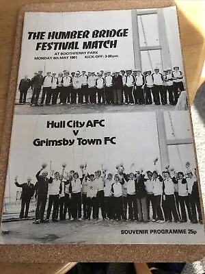 £1 • Buy Hull City V Grimsby Town 4/5/81 The Humber Bridge Festival Match