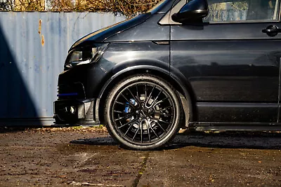 20  Riviera Rtz Black Alloy Wheels For Vw Transporter T5 T6 Load Rated 1250kg • $1249.35