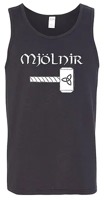 MJOLNIR Thors Hammer TANK TOP - S To 3XL - Norse Odin Viking Valhalla Thor • $14.95