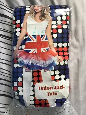 Union Jack Tutu Fancy Dress UK Flag Coronation Women Fashion Accessory Dress • £15