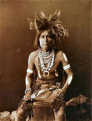 £3.99 • Buy Native American Indian Portrait Snake Priest 10x8 Photo Art Print Picture