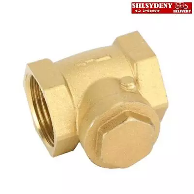 1  Female Thread Brass Horizontal DN15 One-Way Non-Return Swing Check Valve • $20.89