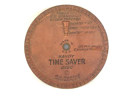 Antique Handy Time Saver Dayton D.A. Rogers Minneapolis Sign Machinists Engineer • $17.97