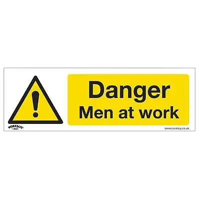 Sealey Safety Sign - Danger Men At Work - Rigid Plastic • £6.89