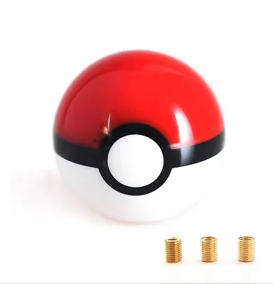 Universal Pokemon PokeBall Shift Knob Gear SHIFT KNOB Diameter 54mm 12x1.25 • $19.99