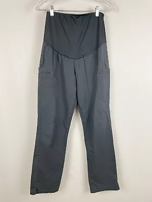 Butter-Soft Stretch By UA Scrubs Dark Gray Size Small Maternity Scrub Pants NICE • $14.99