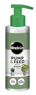 Miracle Gro Grow Pump & Feed Ready To Use Plant Food Indoor Outdoor 200ml X 2 • £6.99