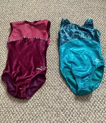 $15 • Buy SET OF 2 DREAMLIGHT  Gymnastis Dance Rhinestone Competition Child 4-6
